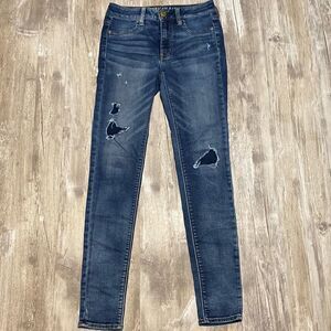 *American Eagle Outfitters Jeans Super Stretch High Rise Jegging Women’s Size 0